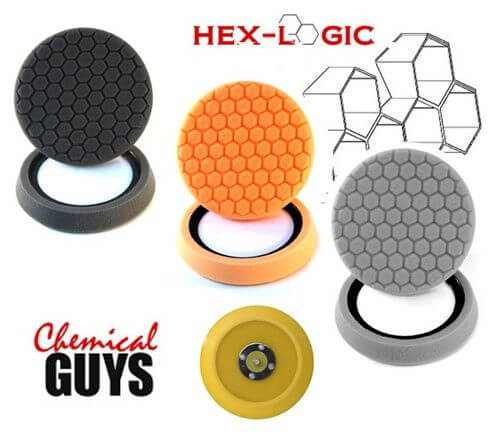 CHEMICAL GUYS HEX LOGIC 7.5 INCH RED FINESSE FINISHING PAD 